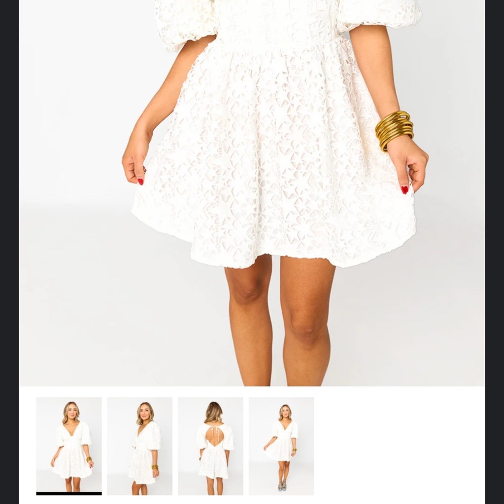 Buddy Love White Lace Dress
